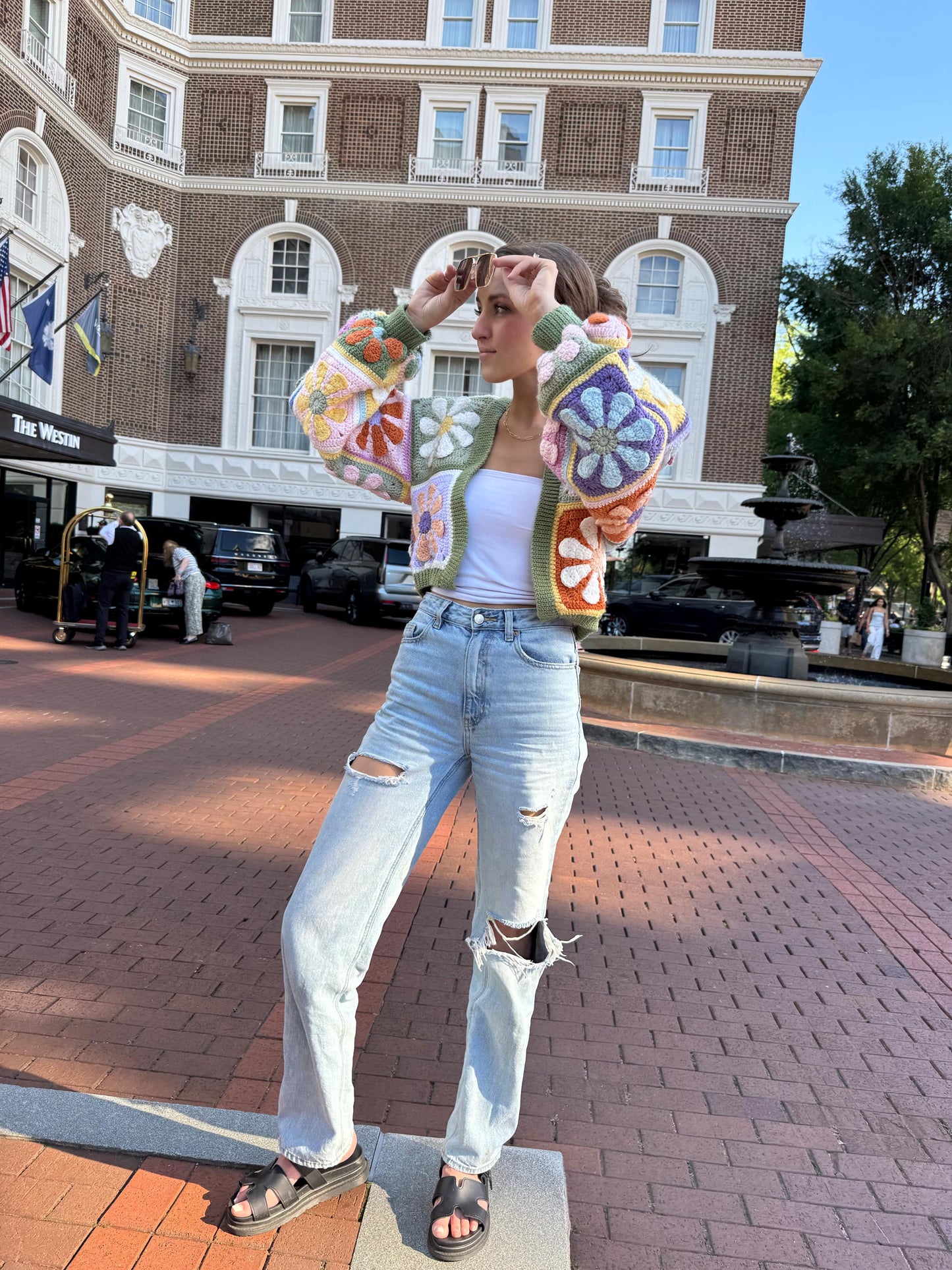 Mystery Retro Daisy Granny Square Cardigan Crochet Pattern | PDF Crochet Pattern – English Only