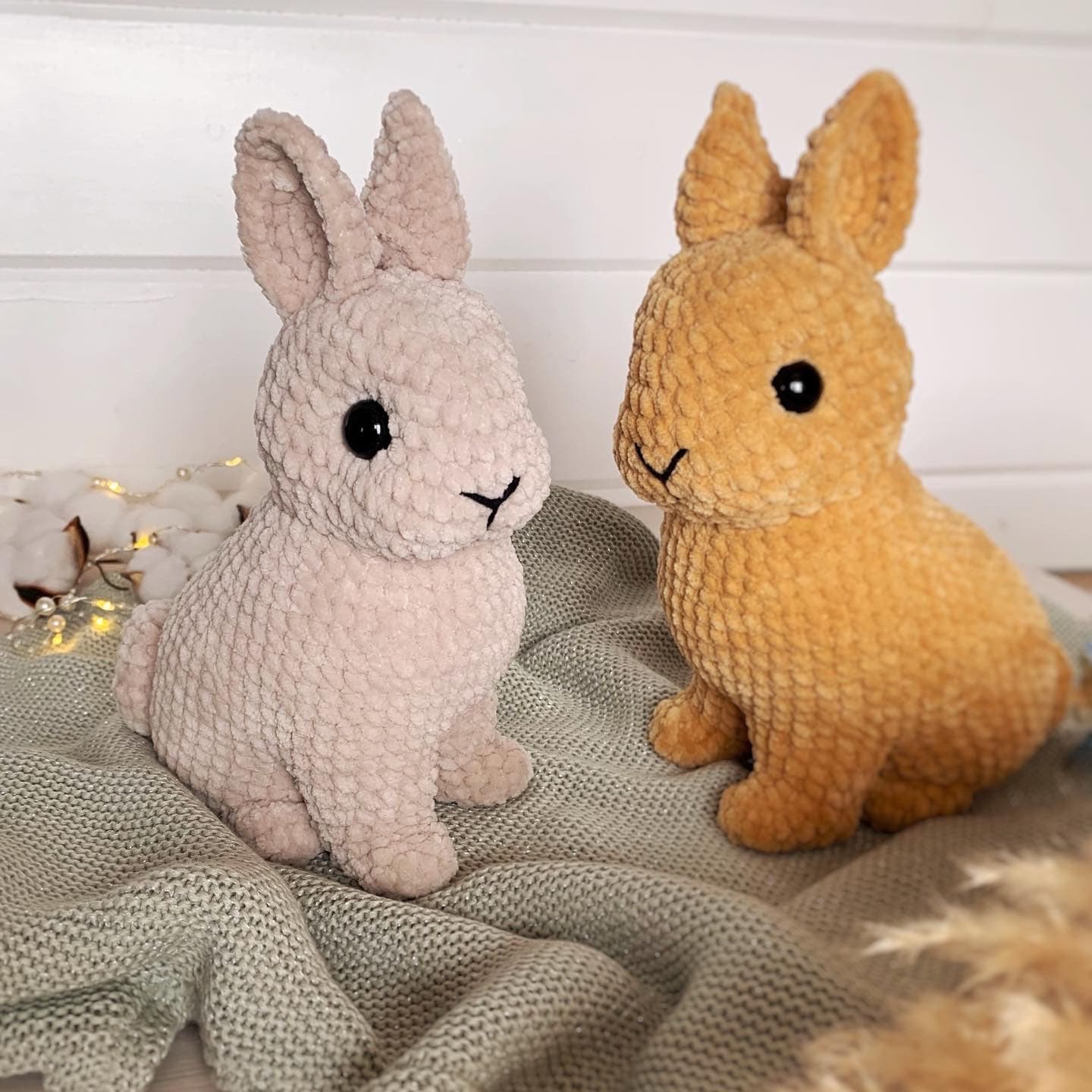 Crochet Pattern Realistic Mini Bunny Rabbit Amigurumi English PDF Tutorial