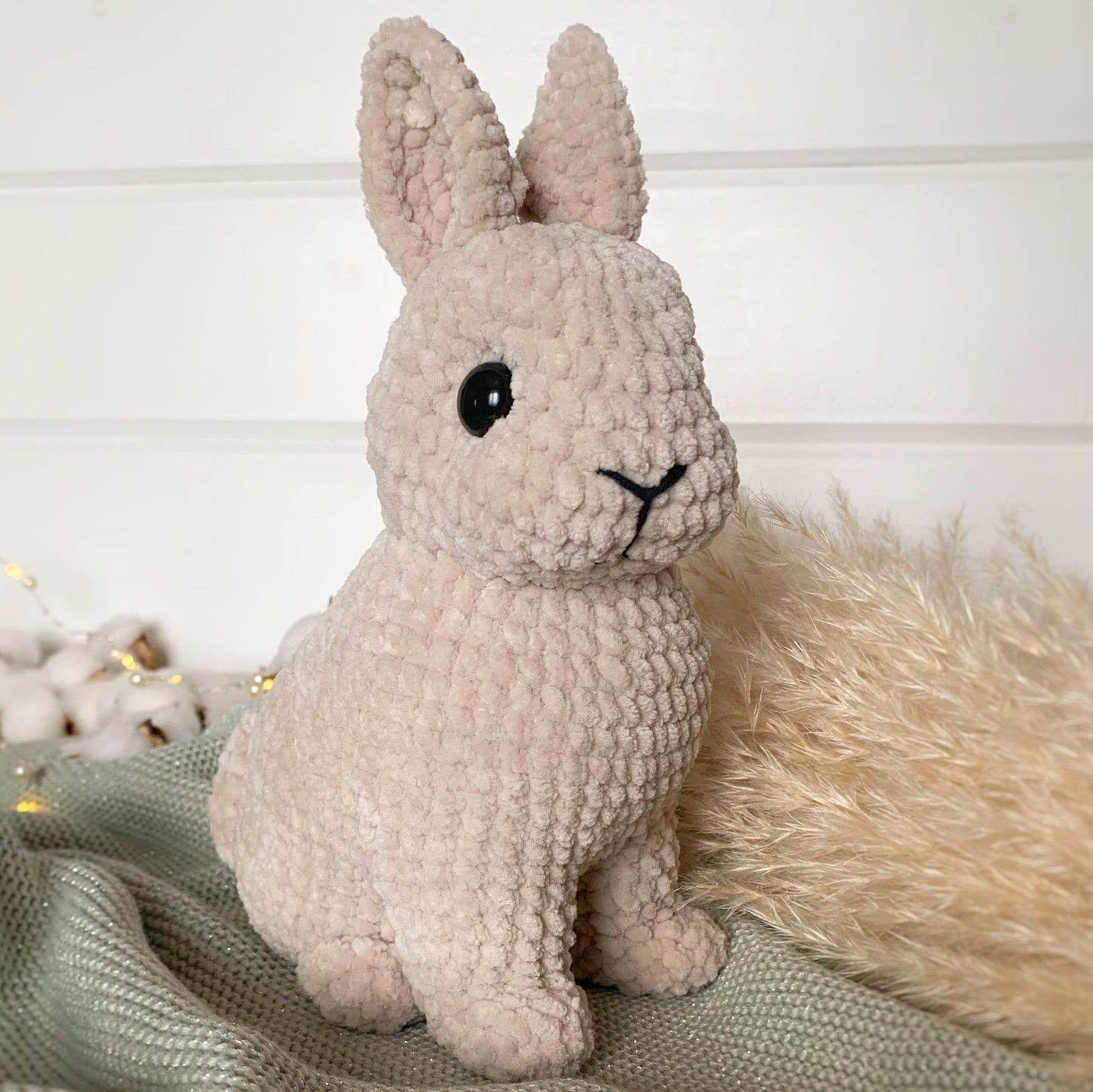 Crochet Pattern Realistic Mini Bunny Rabbit Amigurumi English PDF Tutorial