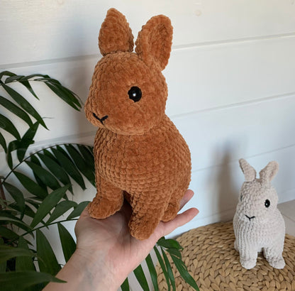 Crochet Pattern Realistic Mini Bunny Rabbit Amigurumi English PDF Tutorial