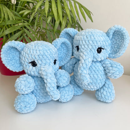 Elephant Crochet Pattern: Beginner-Friendly Amigurumi Plush Toy (PDF in English)