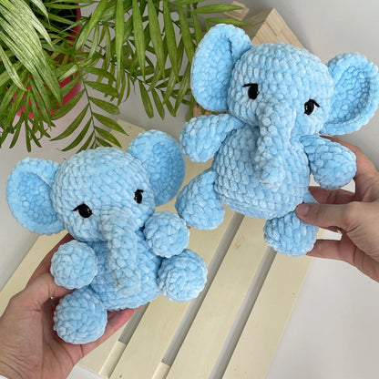 Elephant Crochet Pattern: Beginner-Friendly Amigurumi Plush Toy (PDF in English)