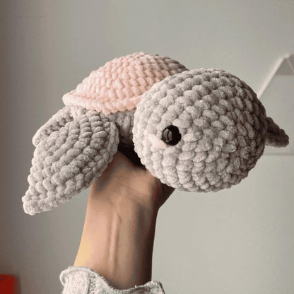 Crochet Turtle Pattern Amigurumi PDF Download Stuffed Baby Animal Plushie Easy Beginner Friendly
