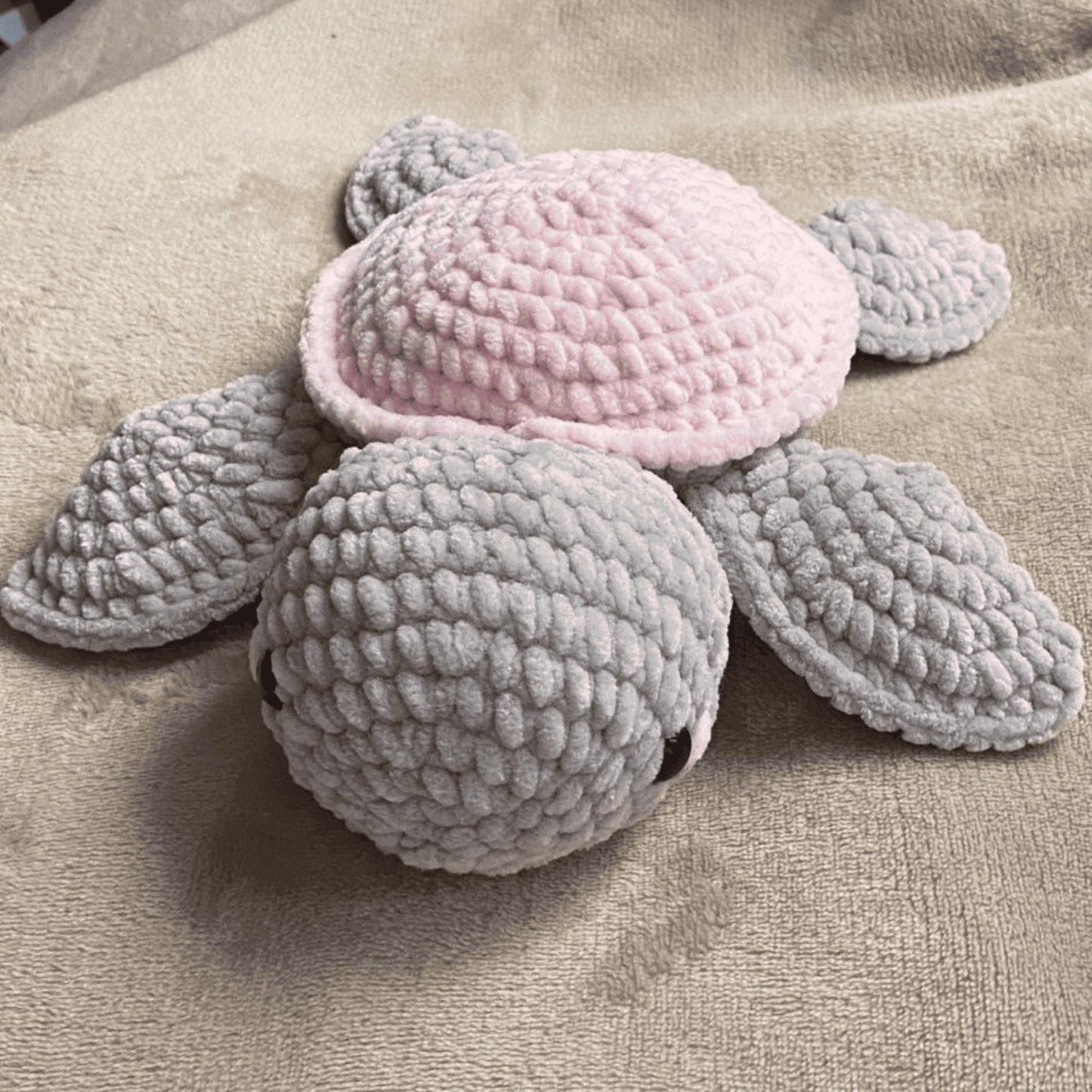 Crochet Turtle Pattern Amigurumi PDF Download Stuffed Baby Animal Plushie Easy Beginner Friendly