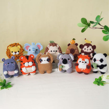28in1 Tiny Beasties Collection Crochet Patterns | Hedgehog Pattern, Frog Pattern, Giraffe Pattern, Unicorn Pattern, Penguin Pattern