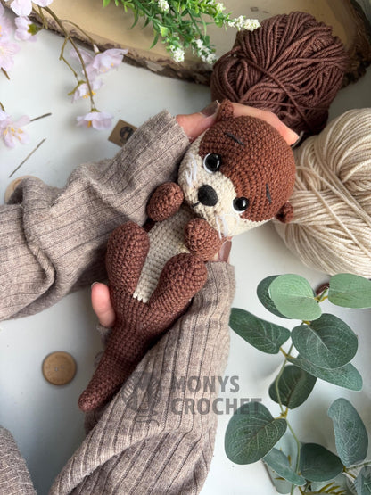 Otter crochet pattern ENG, GER, FR