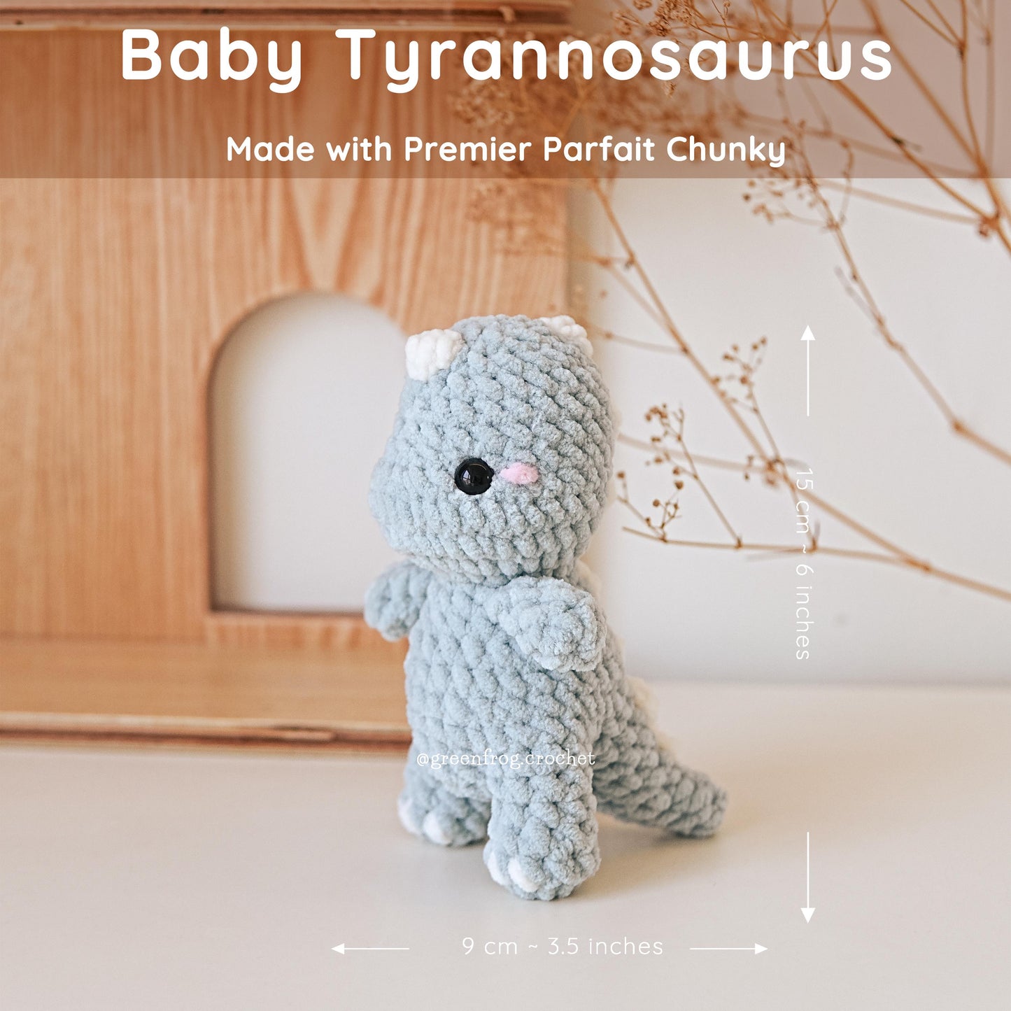 Bundle 3 in 1 No Sew Dinosaur Amigurumi Brontosaurus, T-Rex & Low Sew Triceratops Crochet Pattern