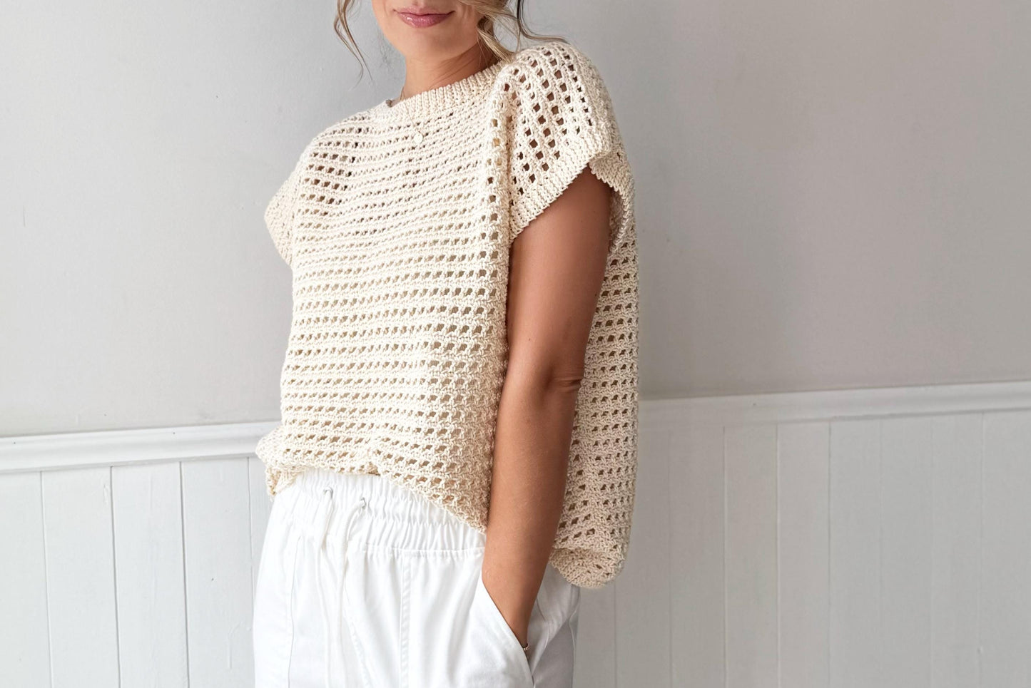 Crochet Pattern - Wren Rattan Crochet Top by Lakeside Loops