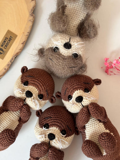 Otter crochet pattern ENG, GER, FR