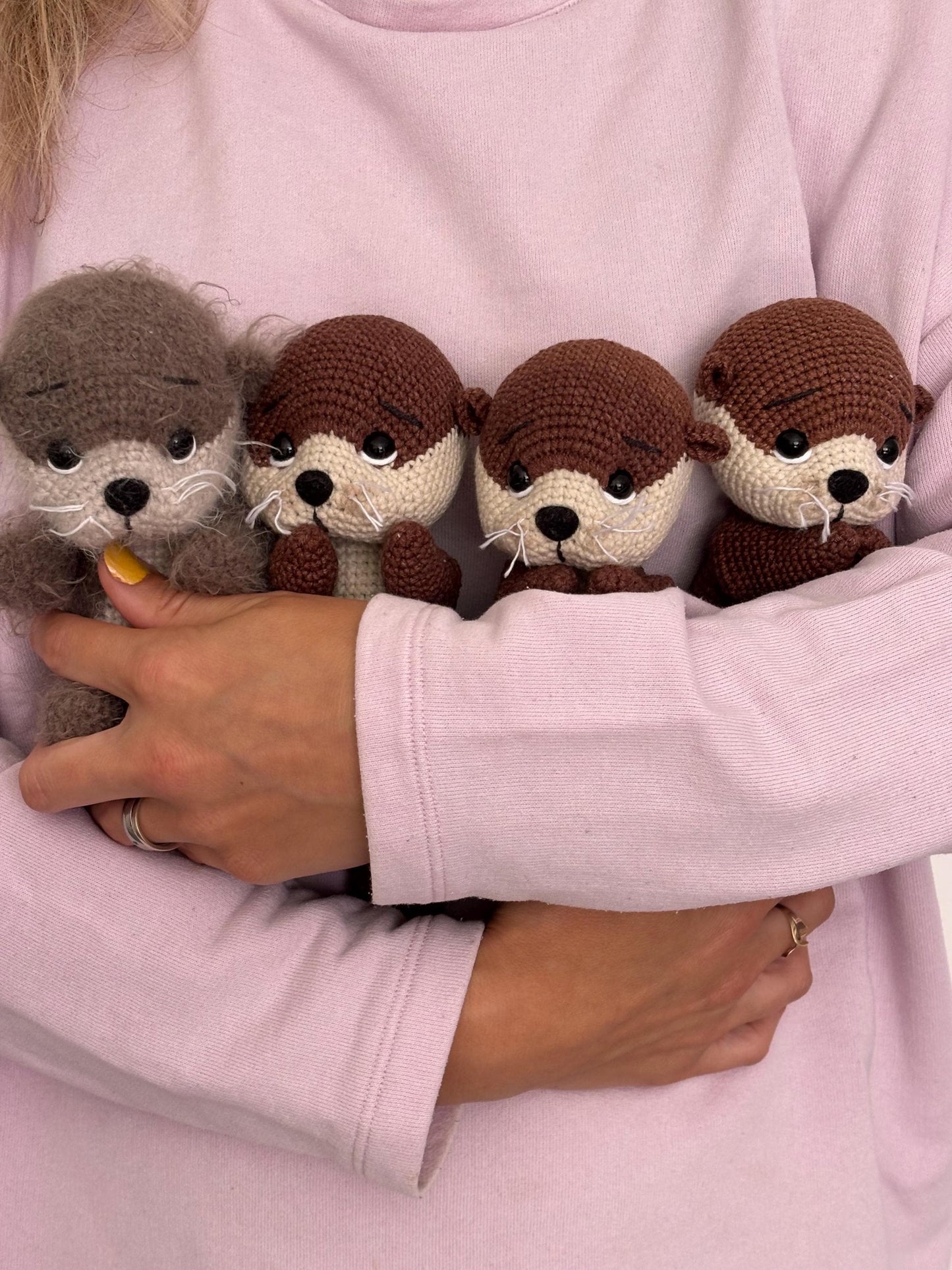 Otter crochet pattern ENG, GER, FR