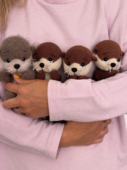 Otter crochet pattern ENG, GER, FR