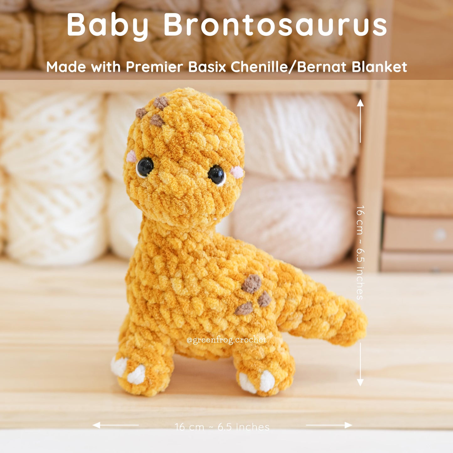 Bundle 3 in 1 No Sew Dinosaur Amigurumi Brontosaurus, T-Rex & Low Sew Triceratops Crochet Pattern