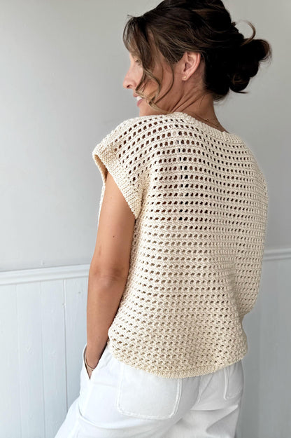 Crochet Pattern - Wren Rattan Crochet Top by Lakeside Loops