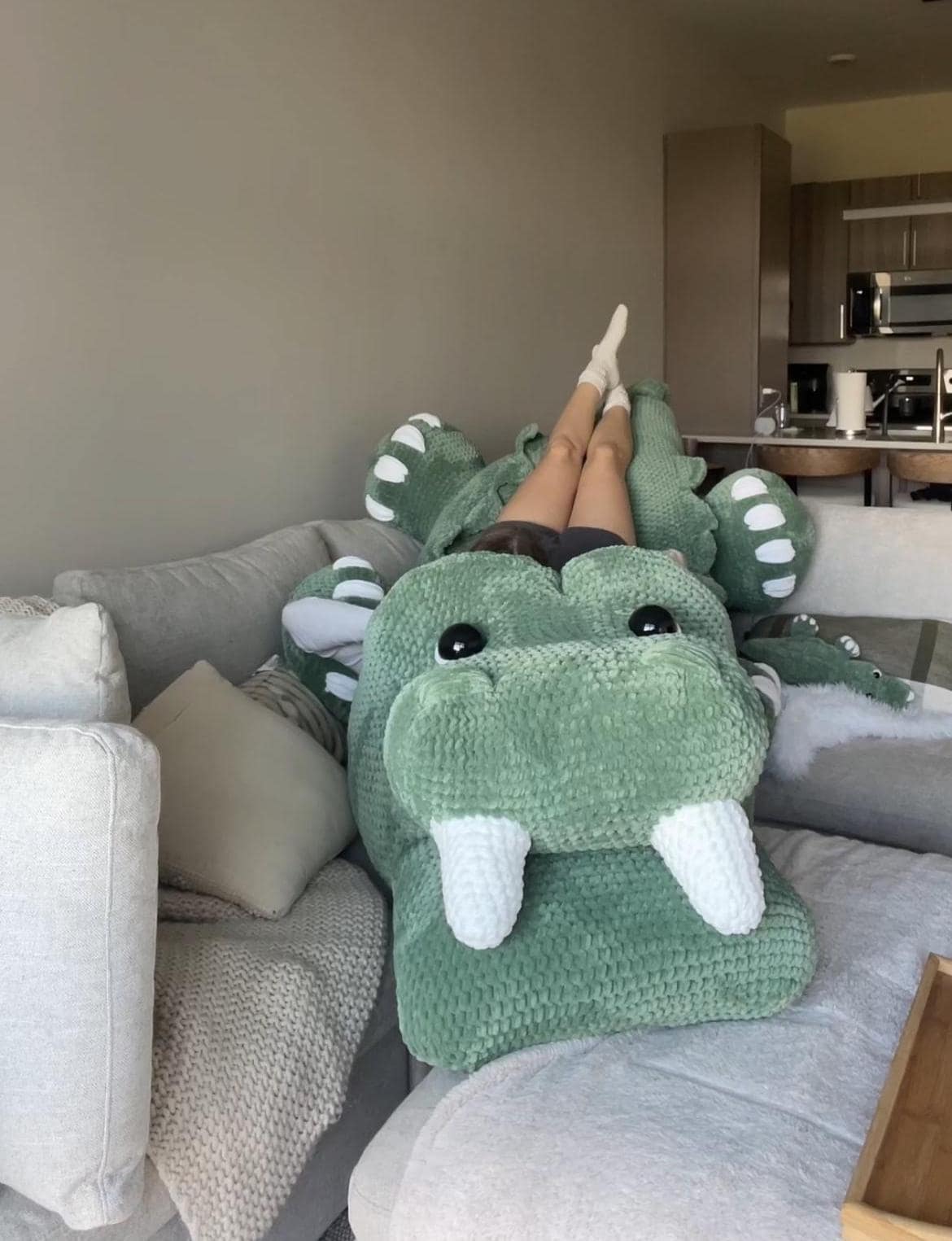 LOW SEW Massive Crocodile Crochet Pattern Alligator Amigurumi Pattern DIY Crochet Tutorial Croc Crochet Animal Patterns Amigurumi Pattern