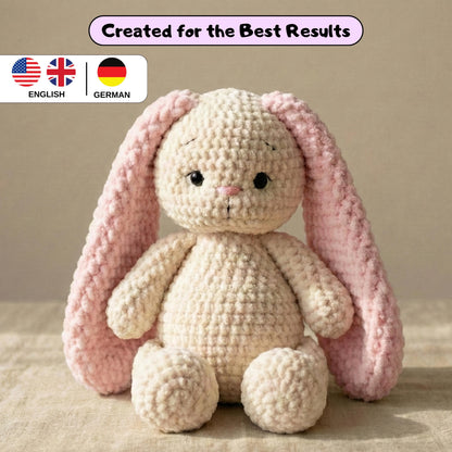 Crochet Pattern Bunny PDF, Amigurumi Bunny Pattern Toys, Rabbit crochet pattern for Beginners, Easter Bunny Crochet, Crochet Rabbit Pattern
