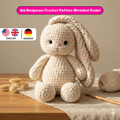 Crochet Pattern Bunny PDF, Amigurumi Bunny Pattern Toys, Rabbit crochet pattern for Beginners, Easter Bunny Crochet, Crochet Rabbit Pattern