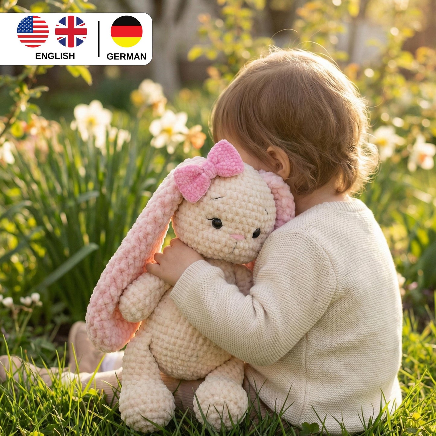 Crochet Pattern Bunny PDF, Amigurumi Bunny Pattern Toys, Rabbit crochet pattern for Beginners, Easter Bunny Crochet, Crochet Rabbit Pattern