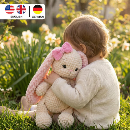 Crochet Pattern Bunny PDF, Amigurumi Bunny Pattern Toys, Rabbit crochet pattern for Beginners, Easter Bunny Crochet, Crochet Rabbit Pattern