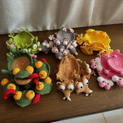 20-in-1 Animal Crochet Coaster Patterns, Mug Hugger Bundle, animals cup holder (PDF + VIDEO TUTORIAL)