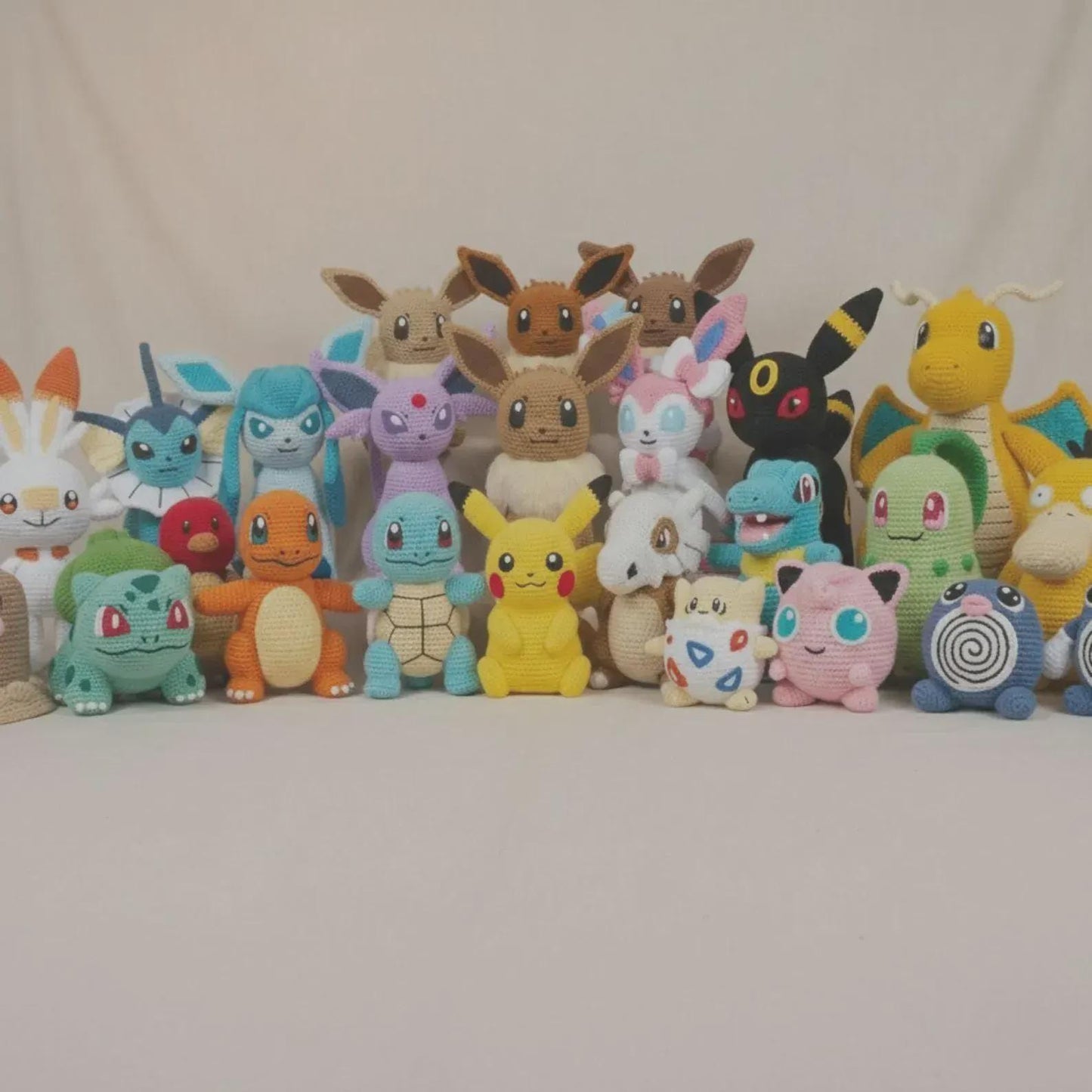 30+ in 1 Mini Pokemon Crochet PDF - Pikachu, Charmander, Squirtle & Bulbasaur + More - Instant Digital Download