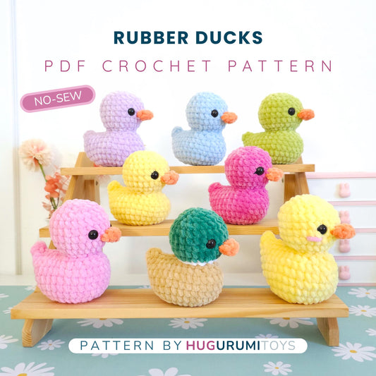 No Sew Rubber Duck Crochet Pattern, No Sew Amigurumi, Crochet Plushie Pattern - PDF PATTERN