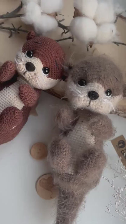 Otter crochet pattern ENG, GER, FR