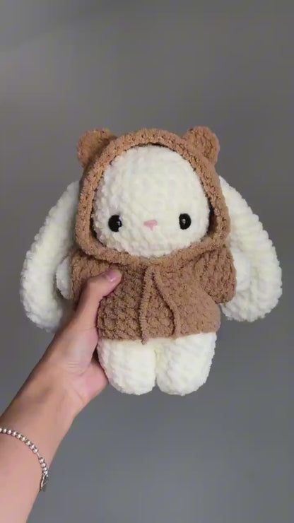 9 in 1 Baby Bunny in Hoodie Crochet Pattern Bundle